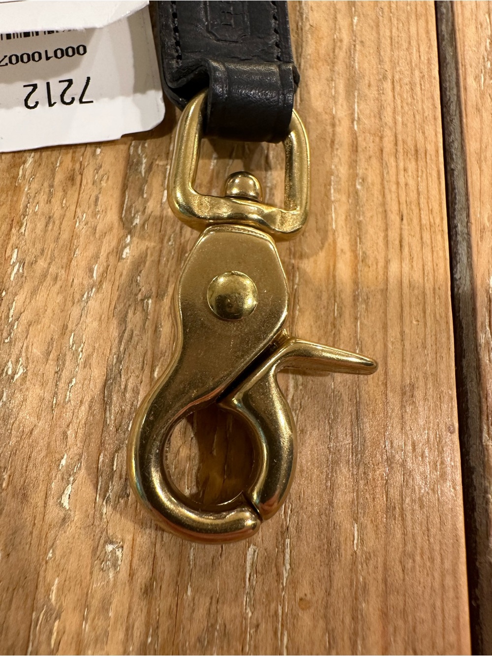 NWT || Vintage Coach Black Leather Trigger Snap - Picture 7 of 7